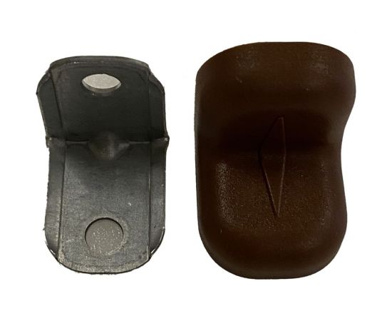 Крепежный стальной уголок Локри 20x20 мм, темная вишня, 4 шт. 10/100 