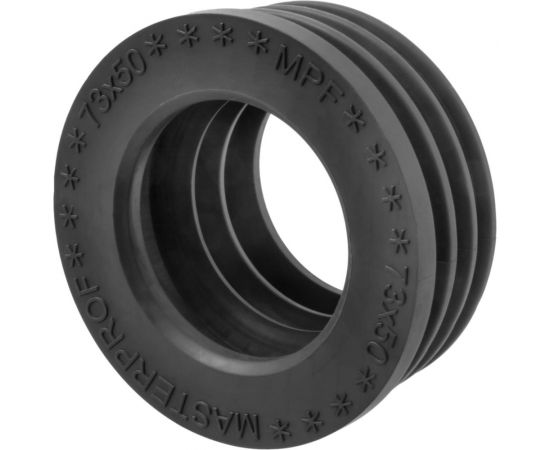 Сантехническая манжета для канализации MPF 73х50, черная, уплотнительная, переходная ИС.131647 