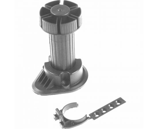 Мебельная опора с клипсой Левша рег., 100 мм, 4 шт., черн. Левша У8-8629 