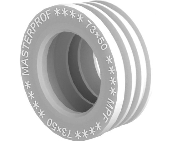 Сантехническая манжета для канализации MPF 73x50, белая, уплотнительная, переходная ИС.131689 