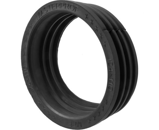 Сантехническая манжета для канализации MPF 124x110, черная, уплотнительная, переходная ИС.131603 