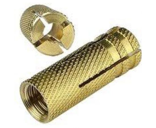 Забивной латунный анкер Метизный двор M6/8x25, 100 шт. 4690441030788 