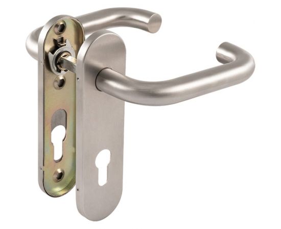 Ручка на планке для противопожарных дверей НОРА-М ПП-02-72 мм, нержавеющая сталь 18498 