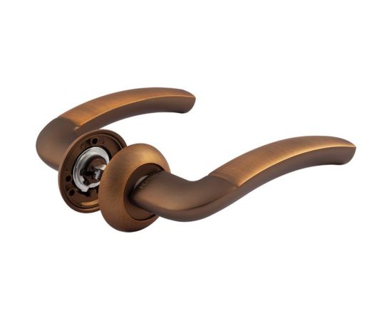 Дверная ручка НОРА-М 23А AL мат.кофе 16087 