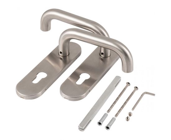 Ручка на планке для противопожарных дверей НОРА-М ПП-02-72 мм, нержавеющая сталь 18498 – изображение 2