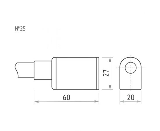 Велосипедный замок НОРА-М №25 размер - ф 10 х 1200 мм 18295 – изображение 3