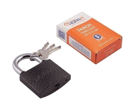 Навесной замок НОРА-М ЗН-212-60 мм 3кл. 6707 – изображение 3