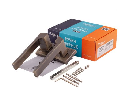 Дверная ручка НОРА-М 111К AL ст.бронза 16258 – изображение 4