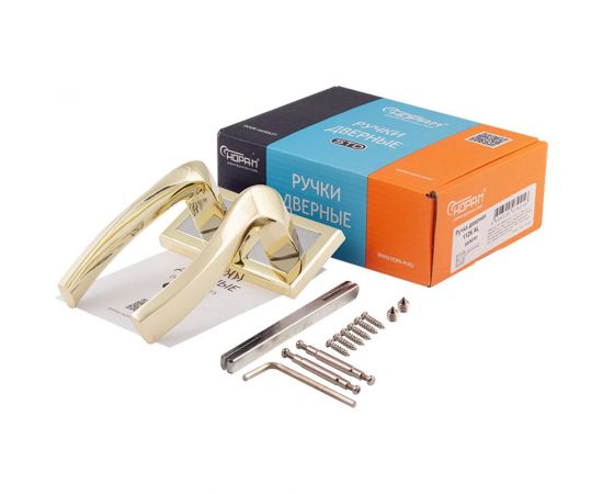 Дверная ручка НОРА-М 112К AL золото 16583 – изображение 4