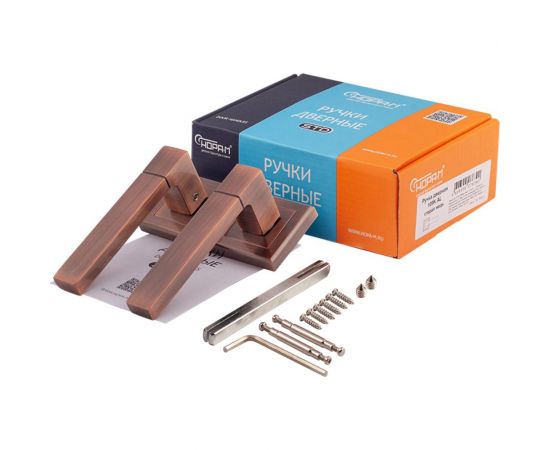 Дверная ручка НОРА-М 109К AL ст.медь 16134 – изображение 4