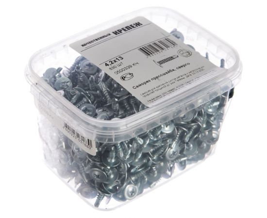 Саморез с прессшайбой Качественный крепеж 4,2х13 сверло 830 шт 0500339 КЧ – изображение 5