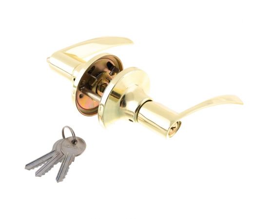 Межкомнатная защелка НОРА-М ЕСО золото ЗВ2-01-Э ключ/фикс. 14387 – изображение 6