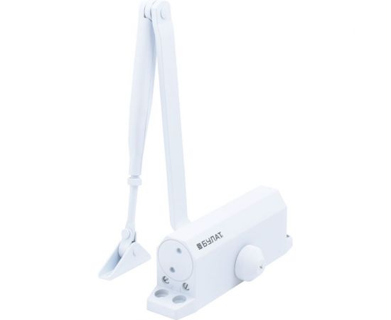 Дверной доводчик БУЛАТ ДД 502/2 A-W, 25-45 кг, белый 13496 