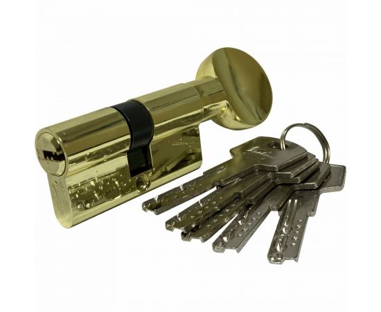 Цилиндровый механизм Вантаж 5 ключей, золото ZС80,40Cx40 РВ 
