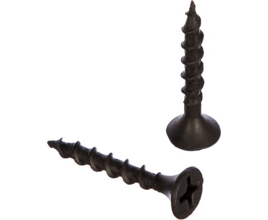 Саморез Качественный крепеж 3,5х25 потай, крупная резьба, оксид 720 шт 500359 КЧ 