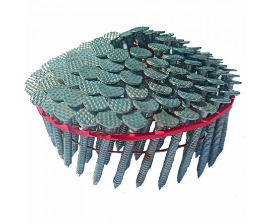 Кровельные оцинкованные гвозди с кольцевой накаткой (ершеные) БМК в барабанах, для пневмоинструмента, CRN 31/32, 3600 шт. в коробке CRN31 