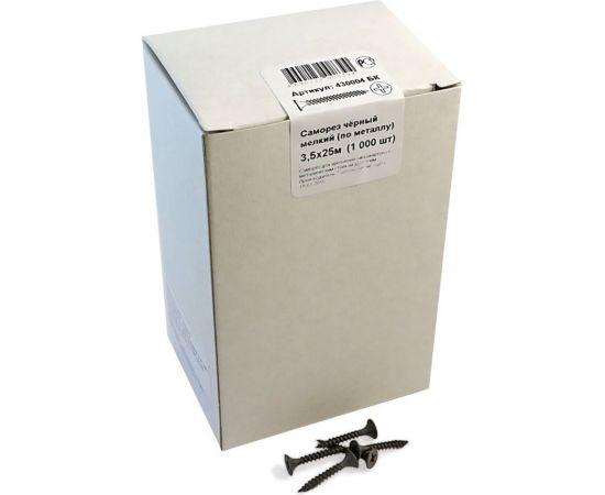 Саморез крепежная техника черный 3,5х25 1000 шт. 430004 БК – изображение 2