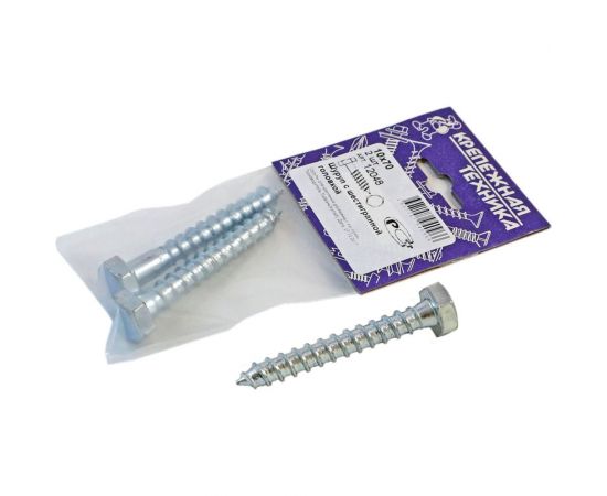 Шуруп с шестигранной головкой крепежная техника 10x70 2 шт. 12048 – изображение 2
