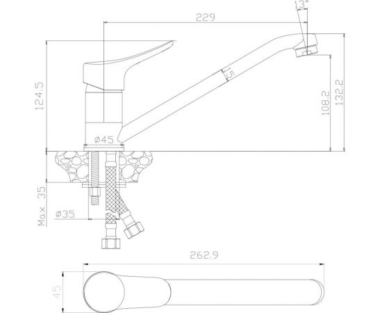 Смеситель для кухни Olives ARRIBA 09400AR – изображение 2