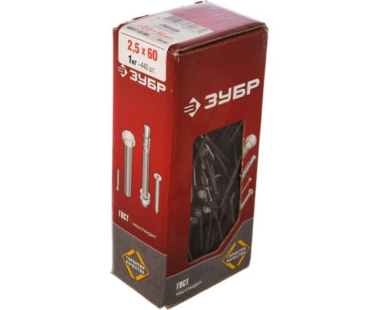 Строительные гвозди ЗУБР ГОСТ 4028-63 60 х 2.5 мм 1 кг 305011-25-060 – изображение 2