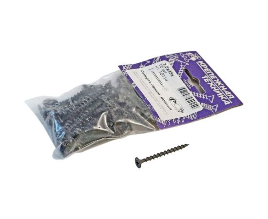 Саморез крепежная техника черный, 3,5x45 к 50 шт. 10114 – изображение 2