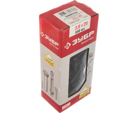 Саморезы для крепления гипсоволоконных плит 550 шт. (3,9х25 мм; PH2; ТФ1) ЗУБР 4-300051-39-025 – изображение 4