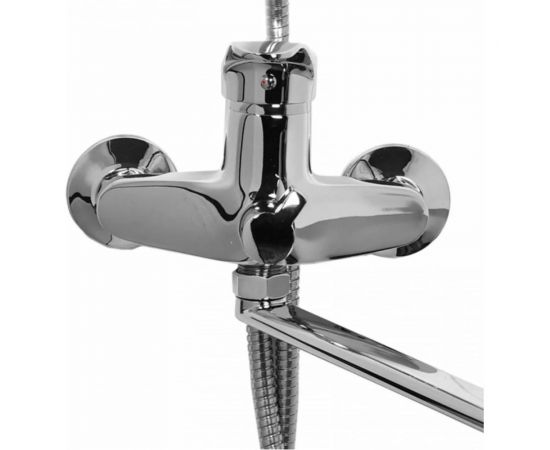 Смеситель для ванной WISENT с изливом 40 см и душем 2201 – изображение 6