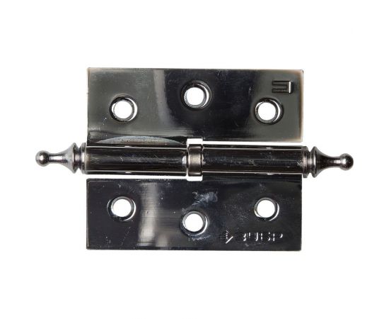 Дверная разъемная петля Зубр Эксперт 1 подшипник цвет хром CP правая с крепежом 75x63x2.5 мм 2 шт. 37605-075-2R 