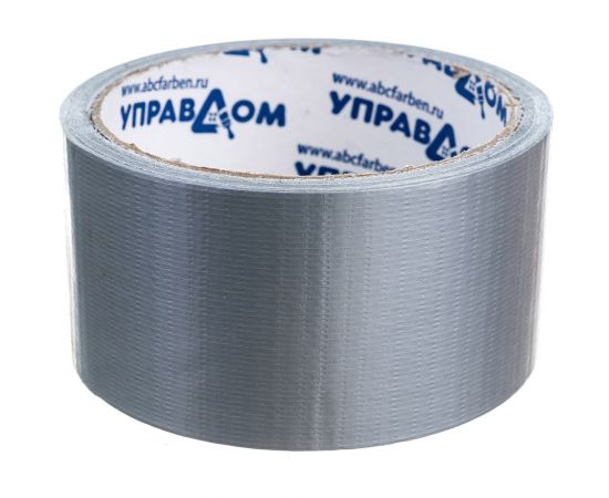 Армированная влагостойкая клейкая лента на тканевой основе УправДом металлик, 50 мм х 10 м 4100003392 