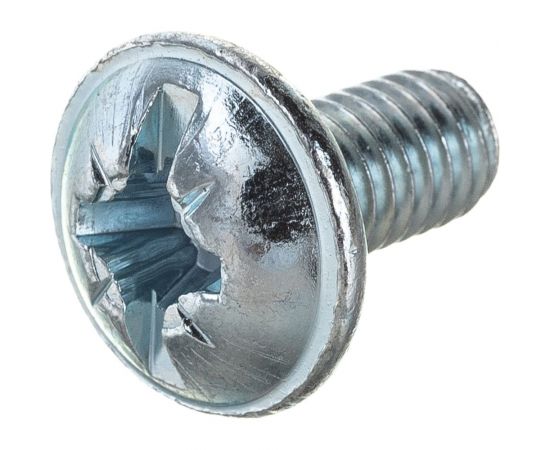 Винт ZAMETAL М6х12 с полусфер. гол. и прессш., DIN 967, оц., 500 шт ZA514295 