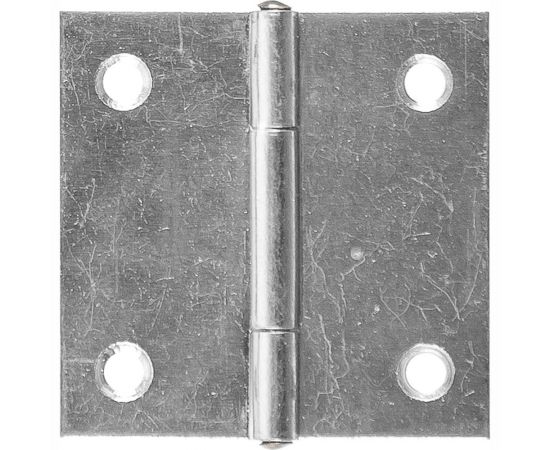 Прямая петля VORMANN 40х40х0,9 мм, оцинкованная, латунный штифт 00503 040 Z 