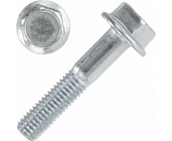 Болт с фланцем ZAMETAL 8x40 пр. 10.9, DIN 6921, оц., с насеч. 180 шт ZA082679 