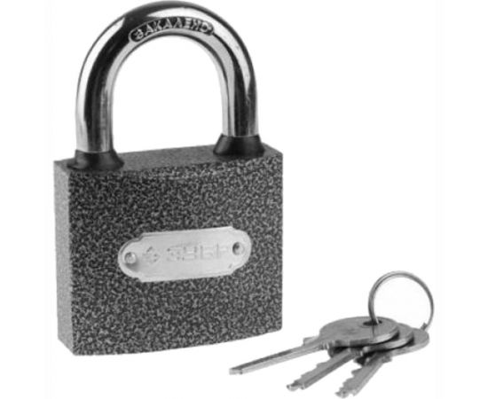 Навесной замок 75 мм ЗУБР МАСТЕР 3712-75 