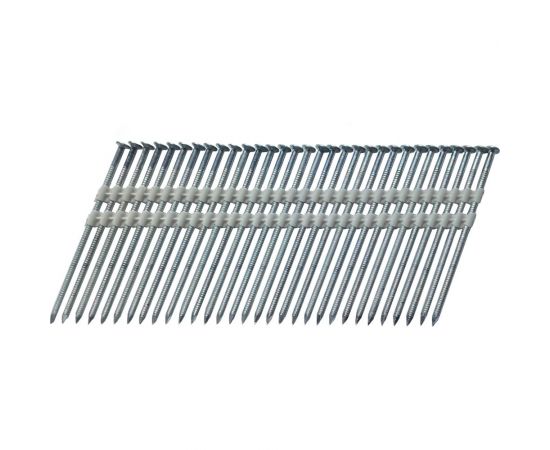 Реечные гвозди Pegas pneumatic 21 градус 2,8x80 mm кольцевая накатка 1246 