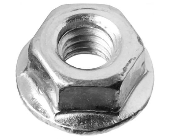 Гайка ЗУБР DIN 6923 с фланцем, M8, 5 кг, (примерно 742 шт.) кл. пр. 8, оцинкованная 303630-08 