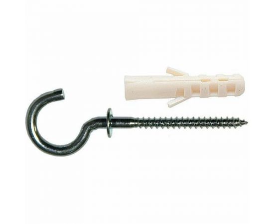 Крюк-шуруп ЕВРОПАРТНЕР Zn d3,5хL70 мм, с манжетой 2 шт. 13 3009 1 