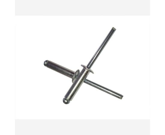 Вытяжная заклепка ZAMETAL 4x16 нержавеющ. сталь, DIN 7337, A2, уп. 500 шт. ZA519702 