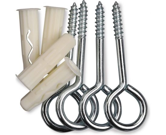 Дюбель ЕВРОПАРТНЕР MULTI 8 + петля-шуруп L32 х d5,8 х d12 ZN 8 шт. RB2 0157 