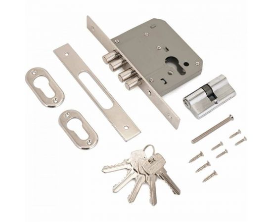 Врезной замок Аллюр 189-4A CP без ручек 1091 – изображение 2