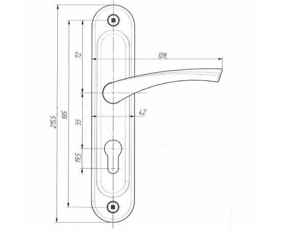 Ручка на планке ЗЕНИТ РФ1-55.17 медь 29275 – изображение 2