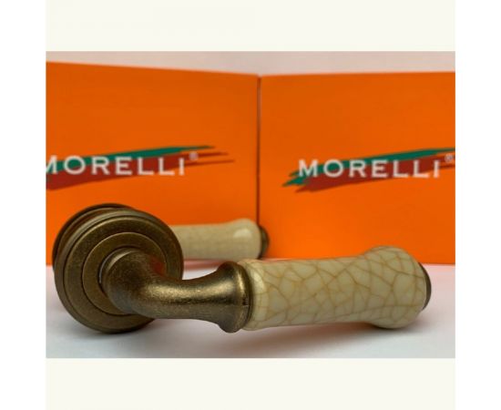 Дверная ручка MORELLI цвет-старая мат.бронза/шампань MH-41-CLASSIC OMB/CH 9011393 – изображение 2