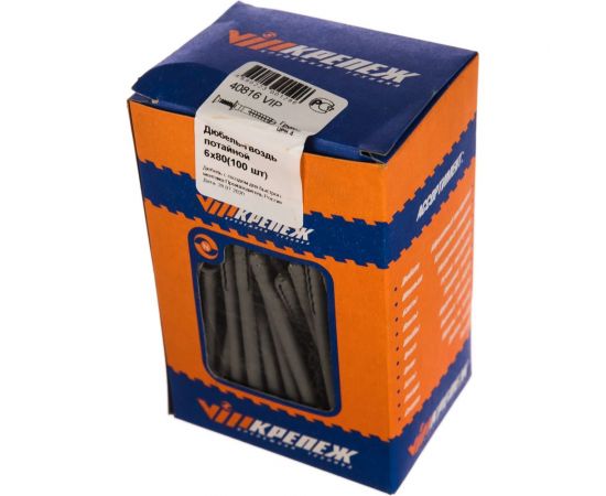 Дюбель-гвоздь VIPкрепеж потайной бортик 100 шт 40816 VIP – изображение 2