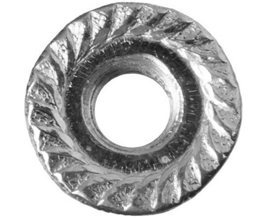 Гайка ЗУБР DIN 6923 с фланцем, M8, 5 кг, (примерно 742 шт.) кл. пр. 8, оцинкованная 303630-08 – изображение 2