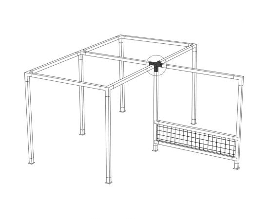 Крепеж для беседки MIROZDANIE PENTA графит 1004 – изображение 3