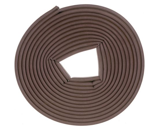Самоклеящийся уплотнитель Sila D-профиль, 12 м, коричневый В12 SILADВ12 – изображение 3