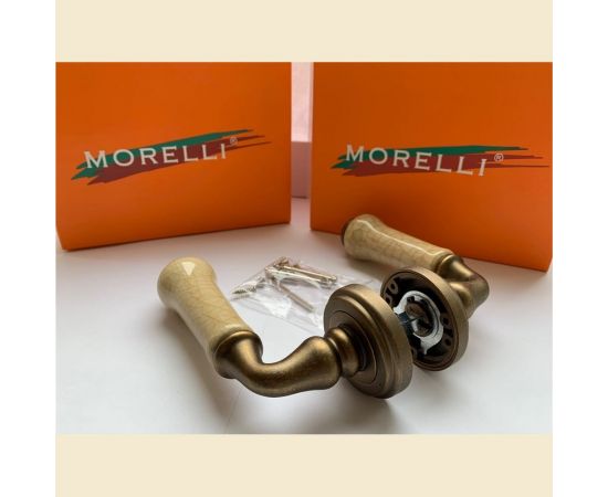 Дверная ручка MORELLI цвет-старая мат.бронза/шампань MH-41-CLASSIC OMB/CH 9011393 – изображение 3