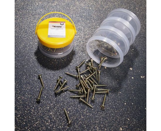 Набор саморезов для ДСП kranz 140 шт. KR-01-3101-07 – изображение 3