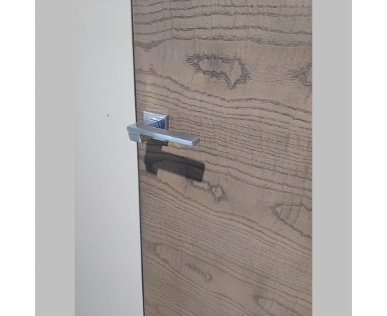 Дверная ручка MORELLI ""GVI"" MH-29 SC/CP-S, на квадратной накладке, цвет - матовый хром/ хром 9010142 – изображение 3