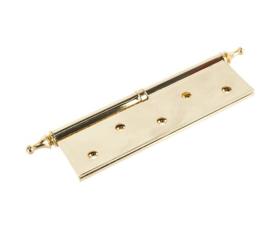 Дверная разъемная петля Зубр Эксперт 1 подшипник цвет латунь PB левая с крепежом 125x75x2.5 мм 2 шт. 37605-125-1L – изображение 4