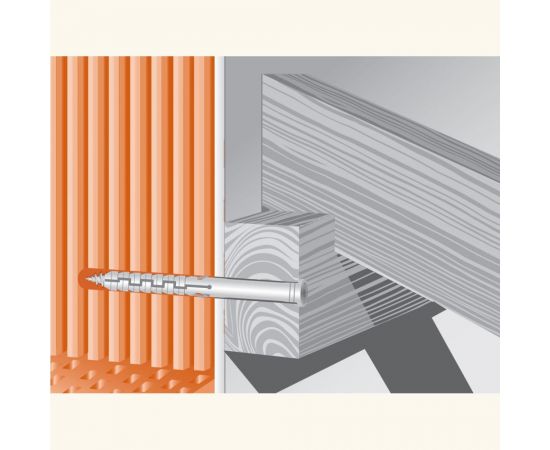 Нейлоновый распорный дюбель для сквозного монтажа с шурупом ЕВРОПАРТНЕР PNDS 8x80mm, 250 шт 86878 – изображение 4